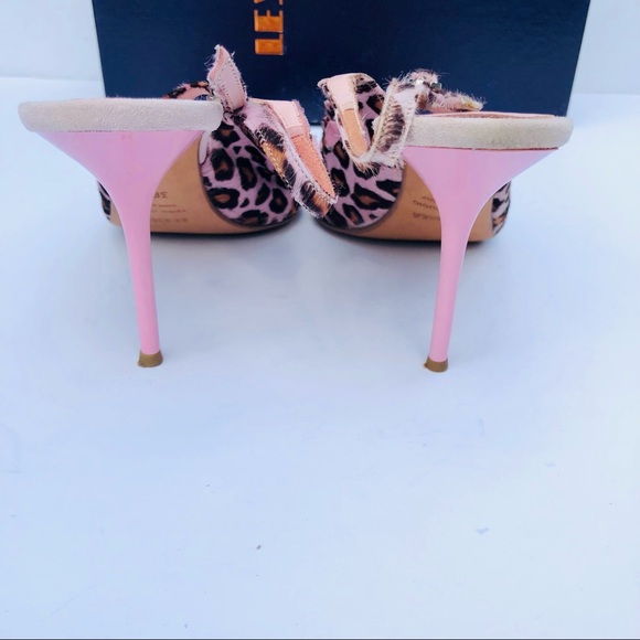 Le Silla pink leopard high heel sling back Sz 8.5 - Picture 10 of 16